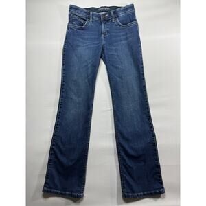Wrangler Q-Baby Women's Straight Leg Blue Denim Jeans - Size 3 (30x31)